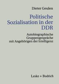 bokomslag Politische Sozialisation in der DDR