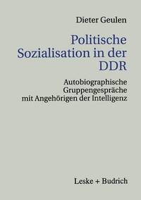 bokomslag Politische Sozialisation in der DDR
