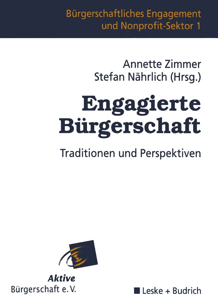 Annette Zimmer, Stefan Nährlich, Stefan Nahrlich - Engagierte Bürgerschaft, Häftad