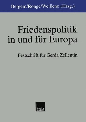 bokomslag Friedenspolitik in und fr Europa