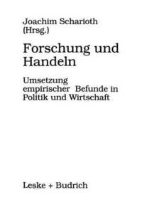 bokomslag Forschung und Handeln