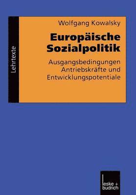 bokomslag Europische Sozialpolitik