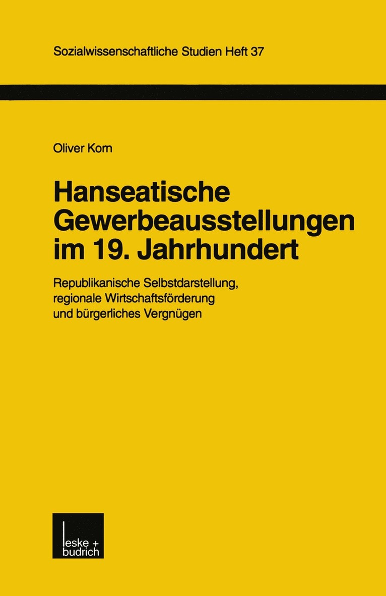 Oliver Korn - Hanseatische Gewerbeausstellungen im 19. Jahrhundert, Häftad
