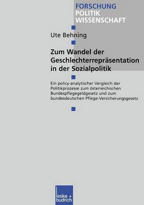 bokomslag Zum Wandel der Geschlechterreprsentationen in der Sozialpolitik