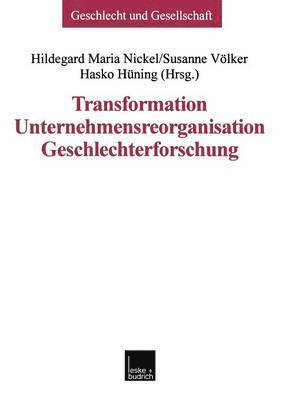 bokomslag Transformation  Unternehmensreorganisation  Geschlechterforschung