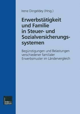 Irene Dingeldey - Erwerbstätigkeit und Familie in Steuer- und Sozialversicherungssystemen, Häftad