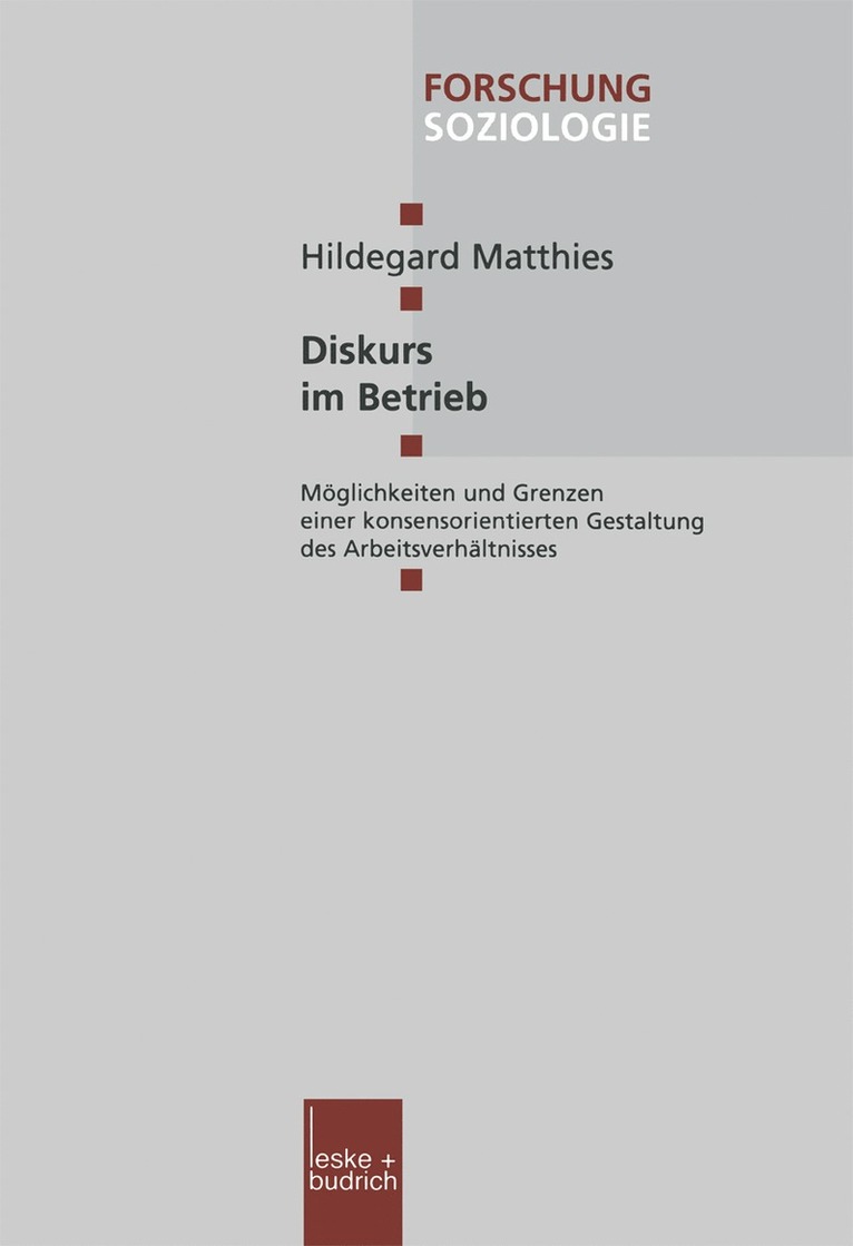 Hildegard Matthies - Diskurs im Betrieb, Häftad