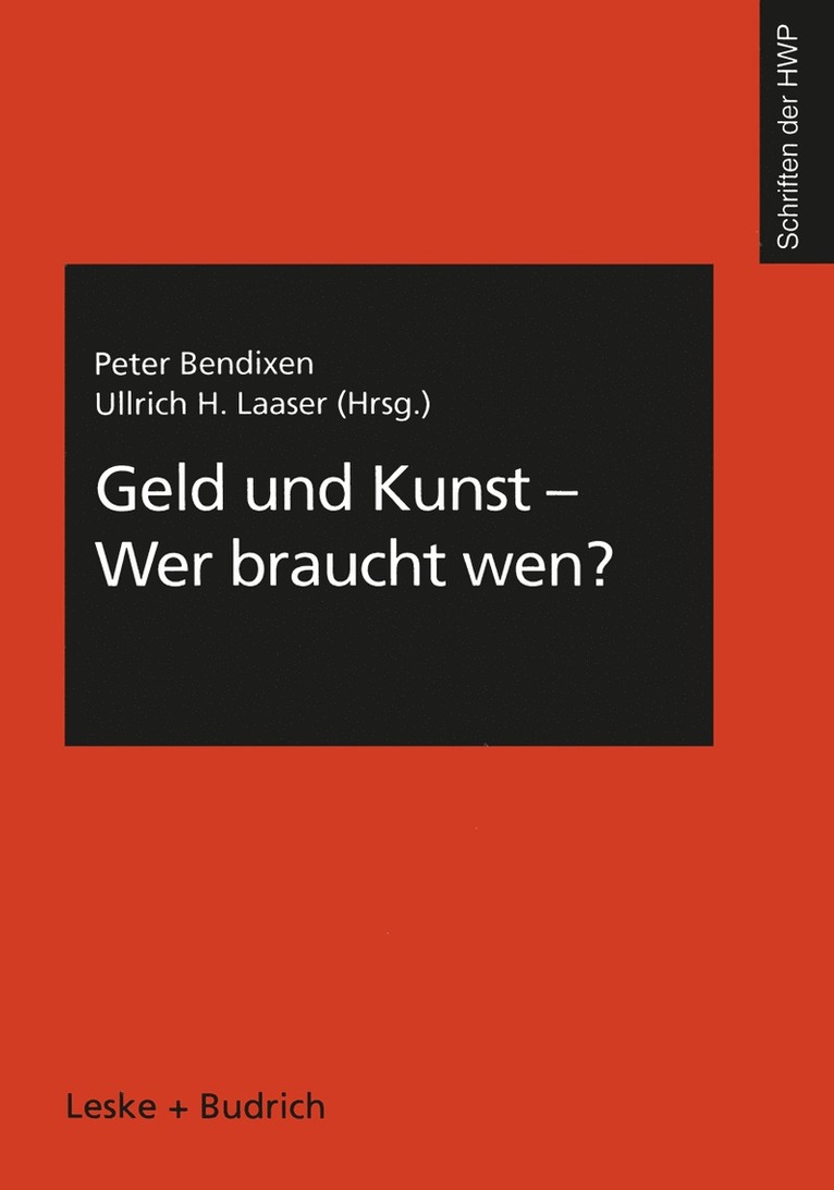 Geld und Kunst  Wer braucht wen? 1