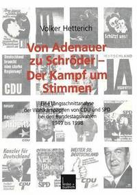 bokomslag Von Adenauer zu Schrder  Der Kampf um Stimmen