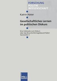 bokomslag Gesellschaftliches Lernen im politischen Diskurs