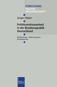 bokomslag Politikverdrossenheit in der Bundesrepublik Deutschland