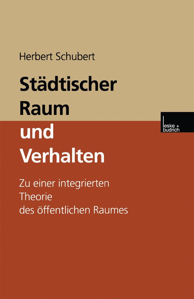 Stdtischer Raum und Verhalten 1