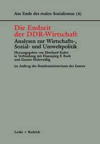 bokomslag Die Endzeit der DDR-Wirtschaft  Analysen zur Wirtschafts-, Sozial- und Umweltpolitik