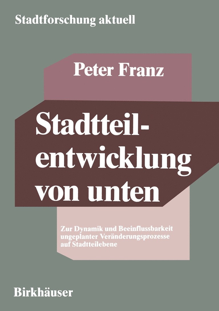 Peter Franz - Stadtteilentwicklung von unten, Häftad