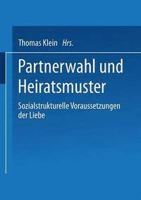 bokomslag Partnerwahl und Heiratsmuster