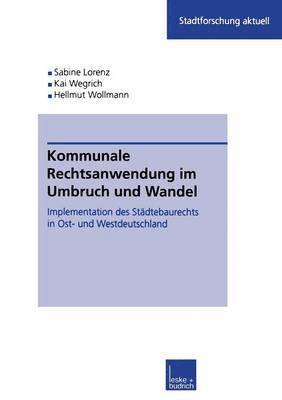 bokomslag Kommunale Rechtsanwendung im Umbruch und Wandel