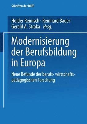 bokomslag Modernisierung der Berufsbildung in Europa