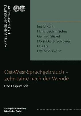 bokomslag Ost-West-Sprachgebrauch  zehn Jahre nach der Wende