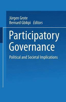 Jürgen Grote, Bernard Gbikpi, Jurgen Grote, Jurgen Grote - Participatory Governance, Häftad