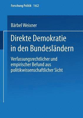 bokomslag Direkte Demokratie in den Bundeslndern