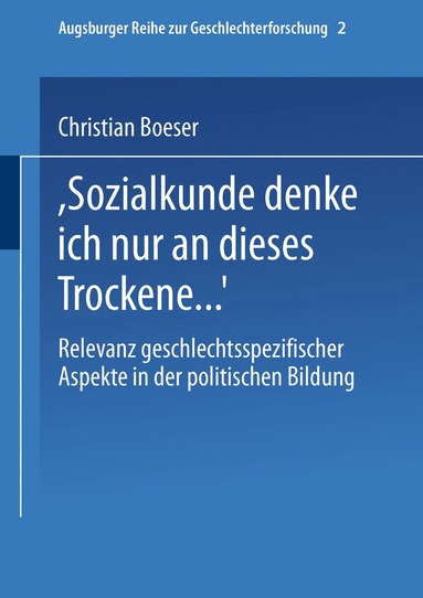 bokomslag ?Bei Sozialkunde denke ich nur an dieses Trockene ?"