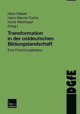 Transformation in der ostdeutschen Bildungslandschaft 1