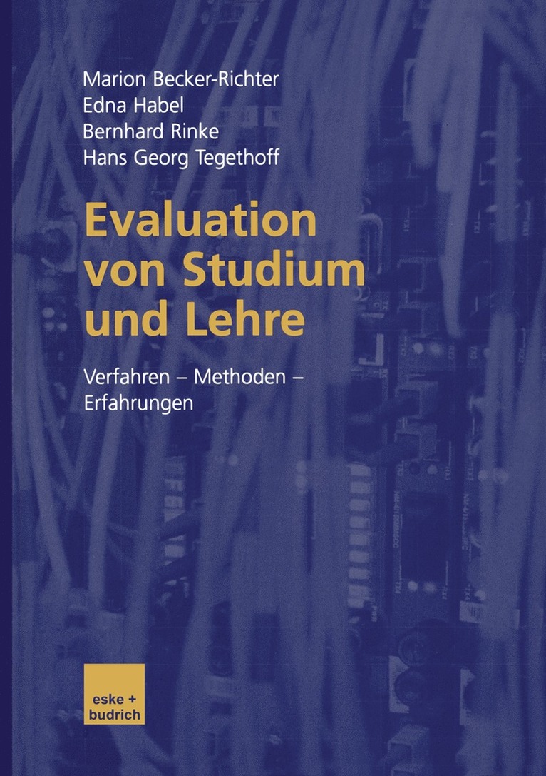 Marion Becker-Richter, Edna Habel, Bernhard Rinke, Hans Georg Tegethoff - Evaluation von Studium und Lehre, Häftad