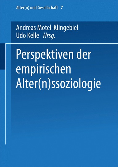 bokomslag Perspektiven der empirischen Alter(n)ssoziologie