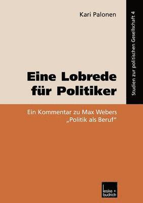 bokomslag Eine Lobrede fr Politiker