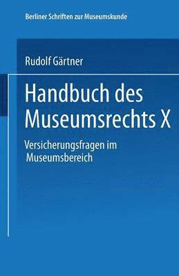 Handbuch des Museumsrechts X 1