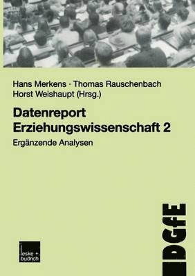 bokomslag Datenreport Erziehungswissenschaft 2