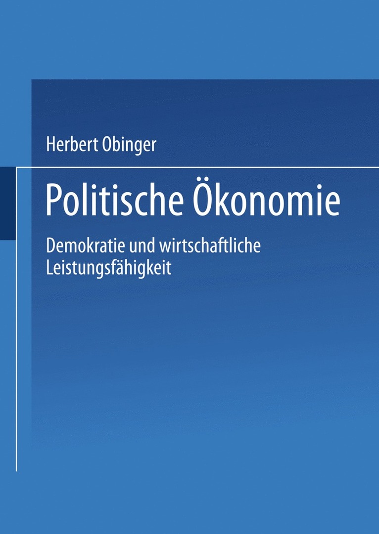 Politische konomie 1