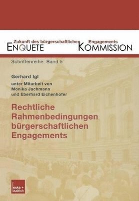 bokomslag Rechtliche Rahmenbedingungen brgerschaftlichen Engagements