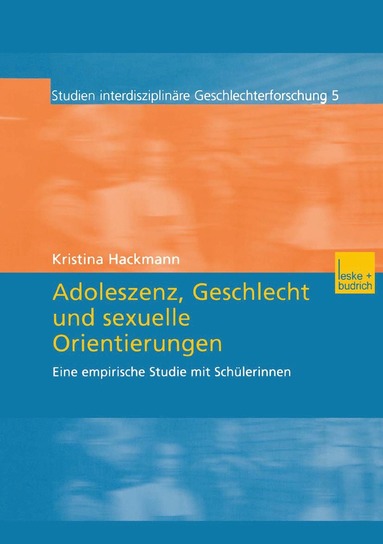 bokomslag Adoleszenz, Geschlecht und sexuelle Orientierungen