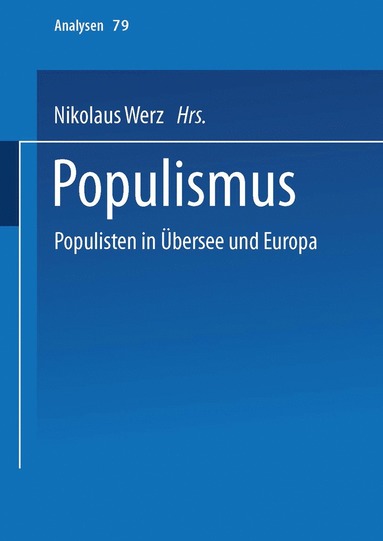 bokomslag Populismus