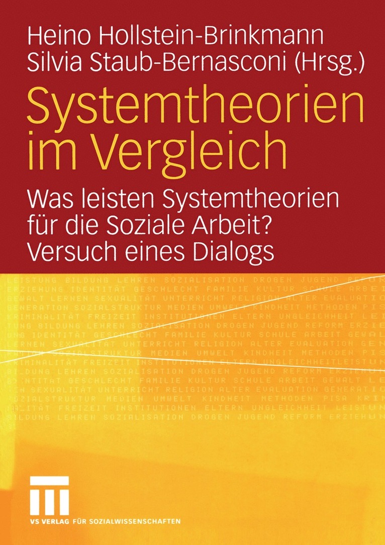 Heino Hollstein-Brinkmann, Silvia Staub Bernasconi - Systemtheorien im Vergleich, Häftad