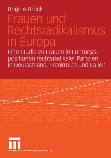 bokomslag Frauen und Rechtsradikalismus in Europa