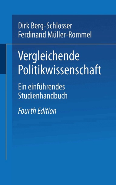 Dirk Berg-Schlosser, Ferdinand Müller-Rommel - Vergleichende Politikwissenschaft, Häftad