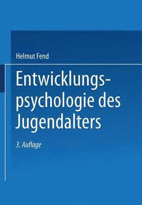 bokomslag Entwicklungspsychologie des Jugendalters