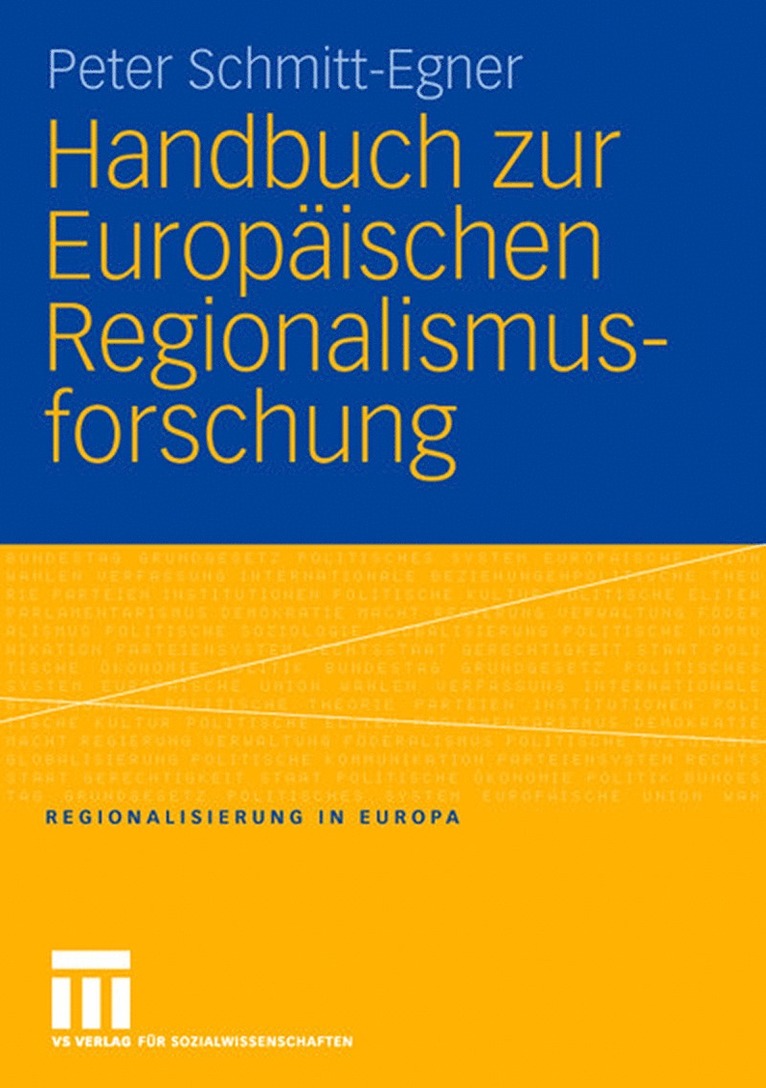 Peter Schmitt-Egner - Handbuch zur Europäischen Regionalismusforschung, Häftad