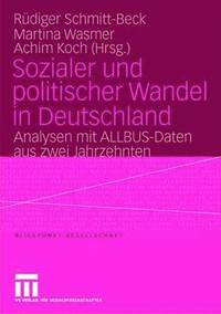 bokomslag Sozialer und politischer Wandel in Deutschland