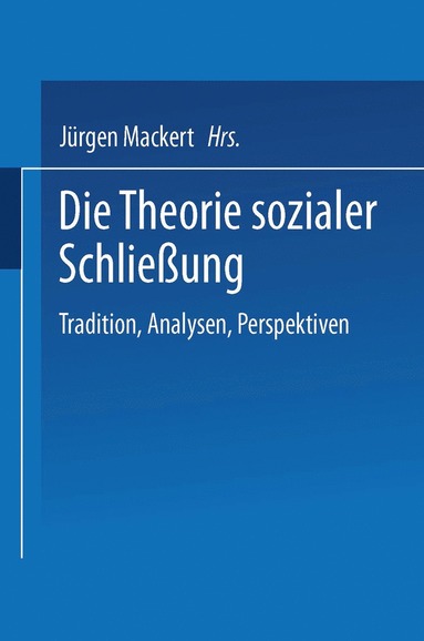 bokomslag Die Theorie sozialer Schlieung