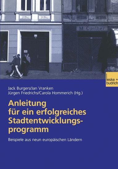 Jack Burgers, Carola Hommerich, Jan Vranken - Anleitung für ein erfolgreiches Stadtentwicklungsprogramm, Häftad