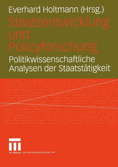 Everhard Holtmann - Staatsentwicklung und Policyforschung, Häftad