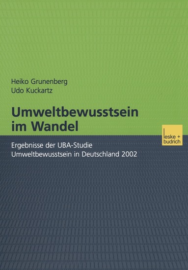 Heiko Grunenberg, Udo Kuckartz - Umweltbewusstsein im Wandel, Häftad