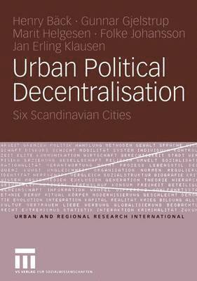 bokomslag Urban Political Decentralisation