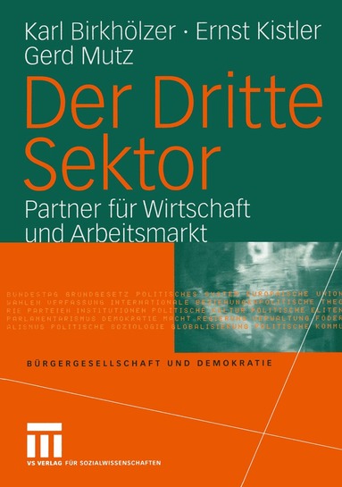 Karl Birkhölzer, Ernst Kistler, Gerd Mutz - Der Dritte Sektor, Häftad