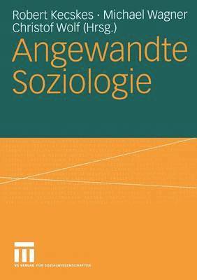 bokomslag Angewandte Soziologie