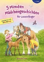 bokomslag 5 Minuten Mädchengeschichten für Leseanfänger mit Silbenfärbung ab 6 Jahre für die 1. Klasse.