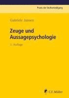 bokomslag Zeuge und Aussagepsychologie